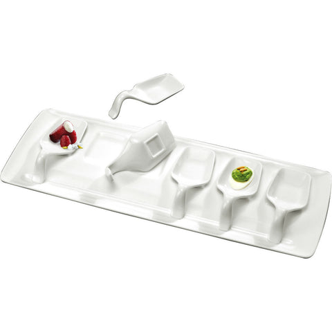 6 piece tasting set with tray