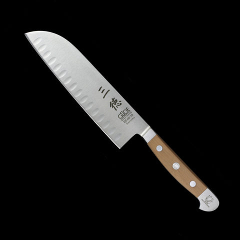 Gude Alpha Pear-wood Series 7" Santoku Knife